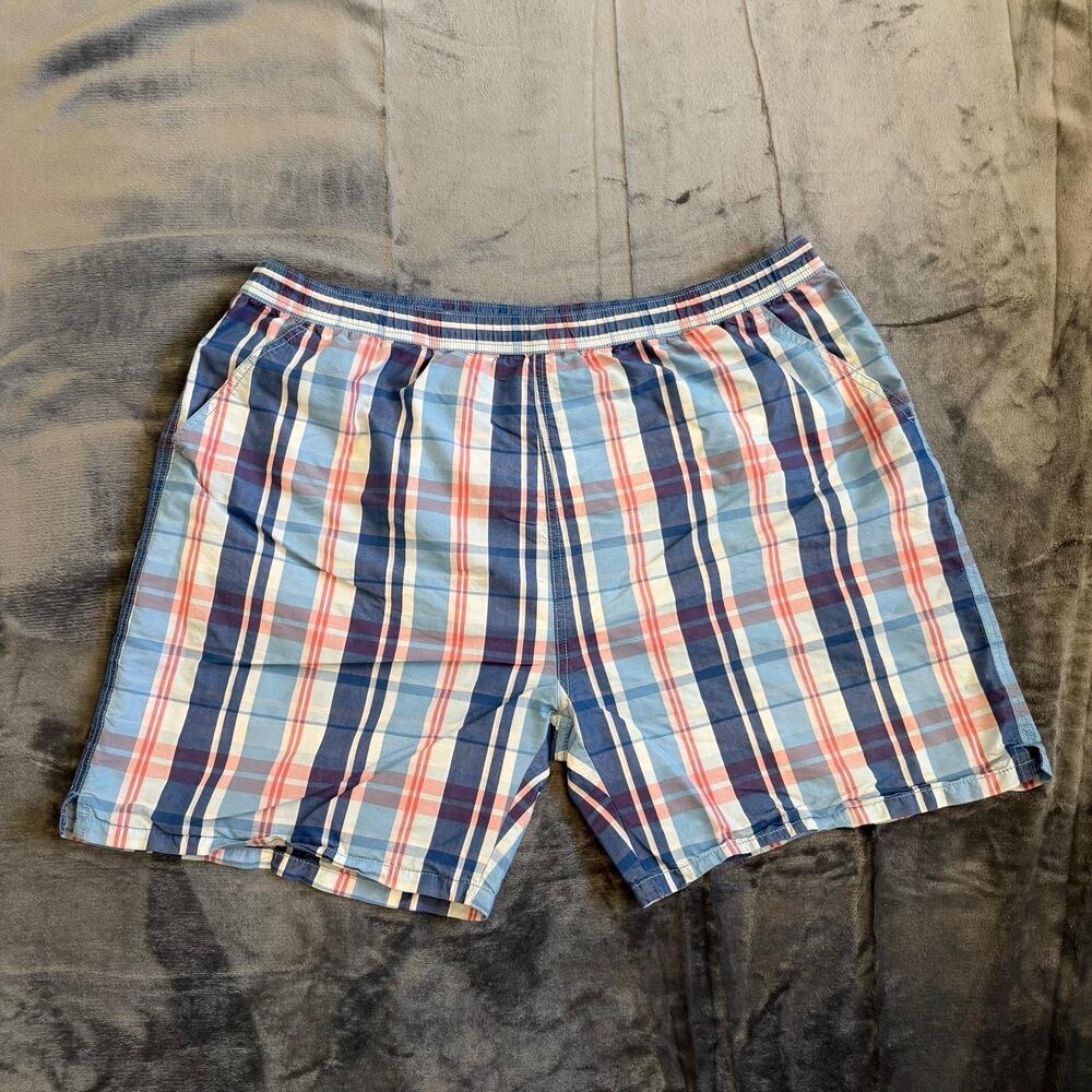 Vineyard Vines Mens Swim Trunks Shorts Sz XL Pastel Plaid Tie Waist Casual